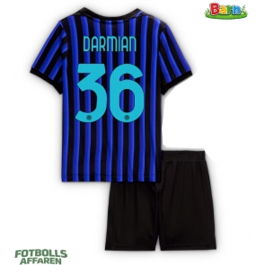 Inter Milan Matteo Darmian #36 Hemmaställ Barn 2025-26 Kortärmad (+ Korta byxor)
